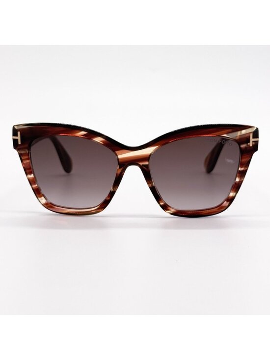 NEW TOM FORD ELVIRA SUNGLASSES TF1217 55T HAVANA/BROWN WOMEN EYEWEAR FT1217/S main image 6